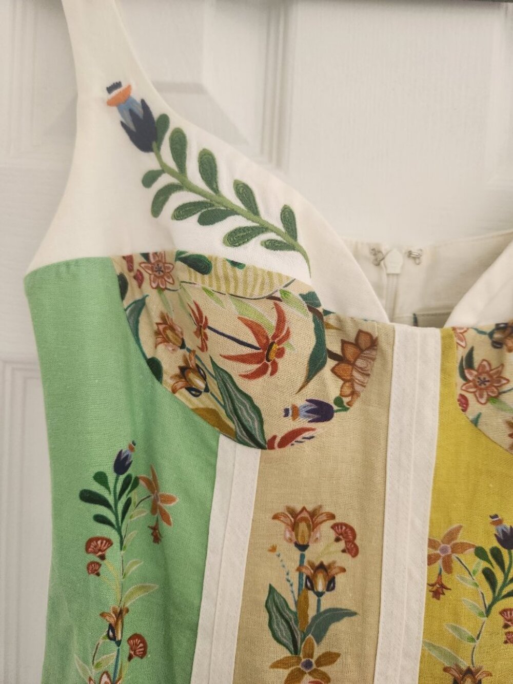 Farm Rio Delicate Floral Stripes Maxi Dress - Picture 8 of 14